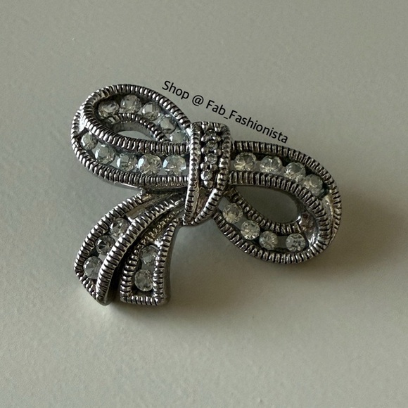 Bow Pendant Sterling Silver - Picture 9 of 10